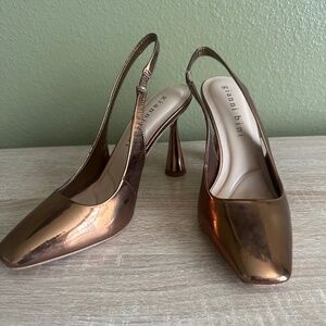 Bronze Slingback Heels size 7.5 NWOB